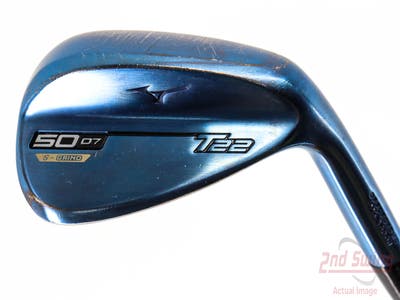 Mizuno T22 Blue Wedge Gap GW 50° 7 Deg Bounce S Grind Dynamic Gold Tour Issue S400 Steel Stiff Right Handed 35.75in