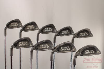 Ping Zing 2 Iron Set 3-PW SW Ping JZ Steel Stiff Left Handed Black Dot 38.25in