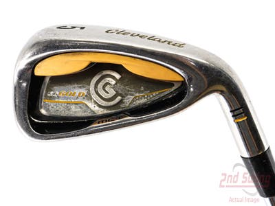 Cleveland CG Gold Single Iron 5 Iron Stock Steel Shaft Steel Regular Right Handed 38.25in