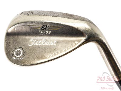 Titleist Vokey Spin Milled SM4 Black Wedge Lob LW 58° 9 Deg Bounce Project X Rifle 6.0 Steel Stiff Right Handed 35.75in