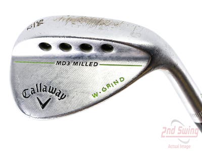 Callaway MD3 Milled Chrome W-Grind Wedge Sand SW 54° 12 Deg Bounce True Temper Dynamic Gold S300 Steel Wedge Flex Right Handed 35.5in