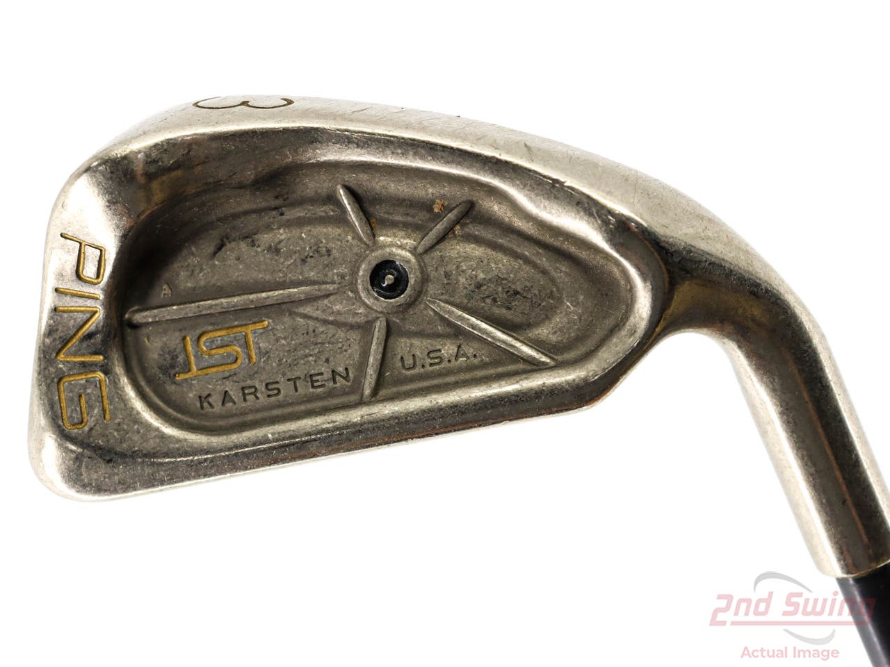 Ping ISI Nickel Single Iron 3 Iron Stock Graphite Shaft Graphite X-Stiff Right Handed Black Dot 39.0in