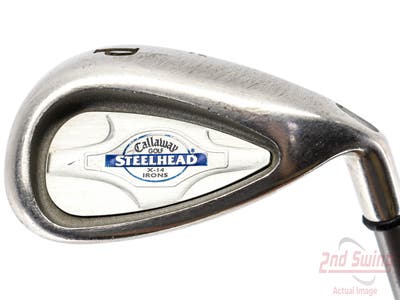 Callaway X-14 Single Iron Pitching Wedge PW Callaway Stock Graphite Graphite Stiff Right Handed 35.75in