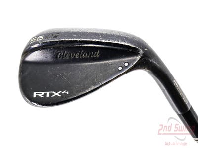 Cleveland RTX 4 Black Satin Wedge Sand SW 56° 10 Deg Bounce Dynamic Gold Tour Issue S400 Steel Stiff Right Handed 35.5in