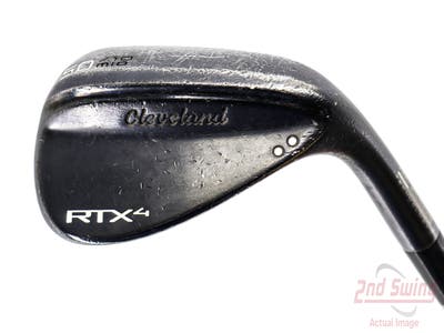 Cleveland RTX 4 Black Satin Wedge Gap GW 50° 10 Deg Bounce Dynamic Gold Tour Issue S400 Steel Stiff Right Handed 35.75in