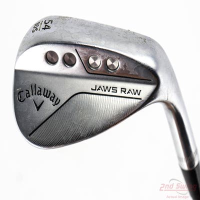 Callaway Jaws Raw Chrome Wedge Sand SW 54° 10 Deg Bounce S Grind Dynamic Gold TI Onyx S400 Steel Stiff Right Handed 35.25in