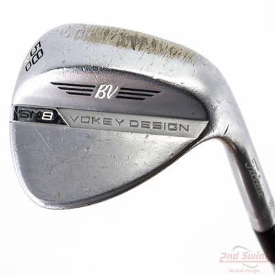 Titleist Vokey SM8 Tour Chrome Wedge Lob LW 58° 12 Deg Bounce D Grind Titleist Vokey BV Steel Wedge Flex Right Handed 35.25in