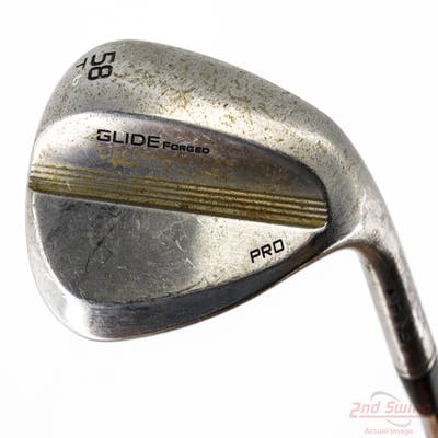 Ping Glide Forged Pro Raw Wedge Lob LW 58° 6 Deg Bounce T Grind Ping Z-Z115 Steel Wedge Flex Right Handed Black Dot 35.25in