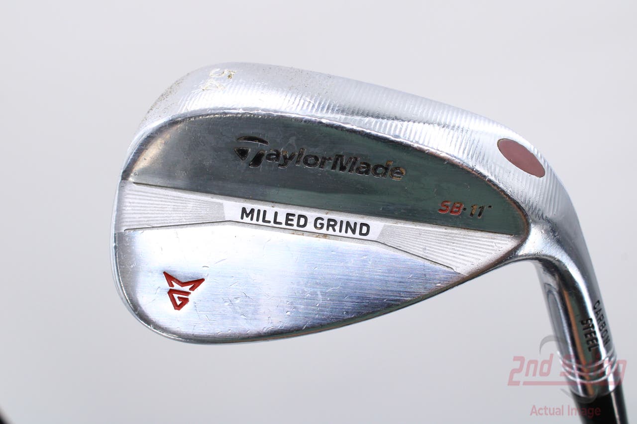 TaylorMade Milled Grind Satin Chrome Wedge Sand SW 54° 11 Deg Bounce True Temper Dynamic Gold Steel Wedge Flex Right Handed 35.5in