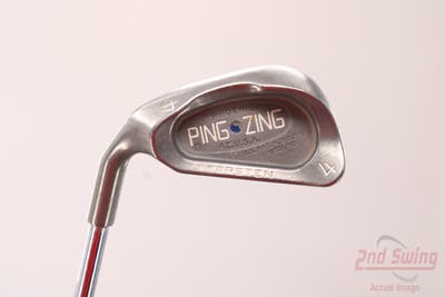 Ping Zing Single Iron 4 Iron Ping JZ Steel Stiff Left Handed Blue Dot 38.5in