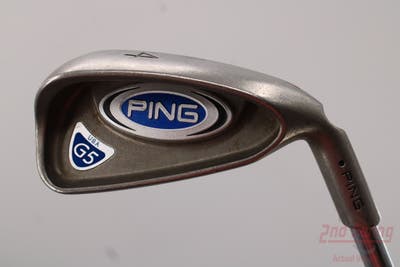 Ping G5 Single Iron 4 Iron Stock Steel Shaft Steel Stiff Right Handed Black Dot 38.25in