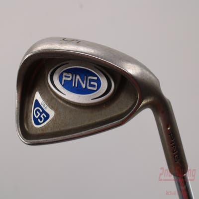 Ping G5 Single Iron 5 Iron Stock Steel Shaft Steel Stiff Right Handed Black Dot 38.0in