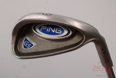 Ping G5 Single Iron 9 Iron Stock Steel Shaft Steel Stiff Right Handed Black Dot 36.0in
