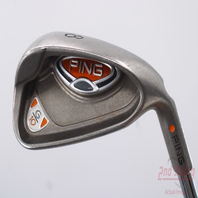 Ping G10 Single Iron 8 Iron Ping AWT Steel Stiff Right Handed Orange Dot 37.5in