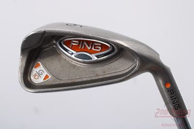 Ping G10 Single Iron 6 Iron Ping AWT Steel Stiff Right Handed Orange Dot 38.5in