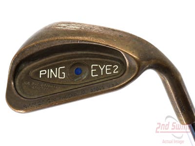 Ping Eye 2 Beryllium Copper Single Iron Pitching Wedge PW True Temper Dynamic Gold S300 Steel Stiff Right Handed Blue Dot 35.75in