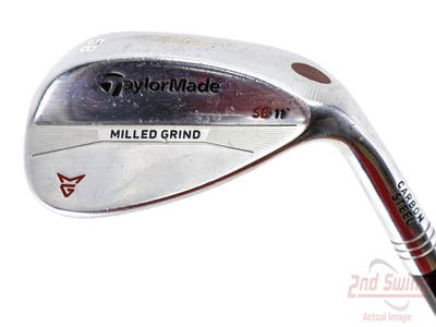 TaylorMade Milled Grind Satin Chrome Wedge Lob LW 58° 11 Deg Bounce True Temper Dynamic Gold Steel Wedge Flex Right Handed 35.0in