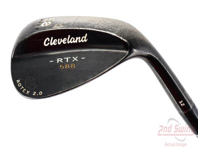 Cleveland 588 RTX 2.0 Black Satin Wedge Lob LW 58° 12 Deg Bounce True Temper Dynamic Gold Steel Wedge Flex Right Handed 36.5in