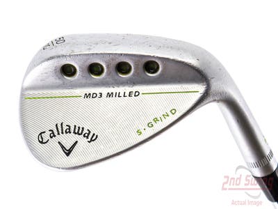Callaway MD3 Milled Chrome S-Grind Wedge Gap GW 50° 10 Deg Bounce S Grind True Temper Dynamic Gold Steel Wedge Flex Right Handed 35.5in