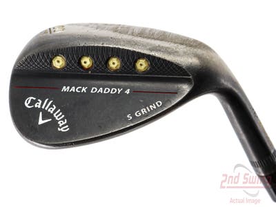 Callaway Mack Daddy 4 Black Wedge Lob LW 60° 10 Deg Bounce S Grind Cleveland Traction Wedge Steel Wedge Flex Right Handed 35.5in