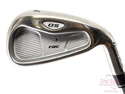 TaylorMade Rac OS 2005 Single Iron 4 Iron TM T-Step 90 Steel Regular Right Handed 39.75in