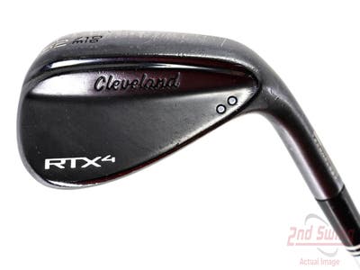 Cleveland RTX 4 Black Satin Wedge Gap GW 52° 10 Deg Bounce Dynamic Gold Tour Issue S400 Steel Stiff Right Handed 36.0in