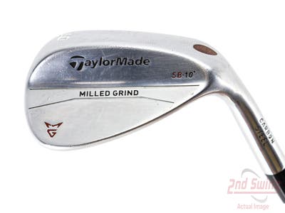 TaylorMade Milled Grind Satin Chrome Wedge Lob LW 60° 10 Deg Bounce True Temper Dynamic Gold Steel Wedge Flex Right Handed 35.25in