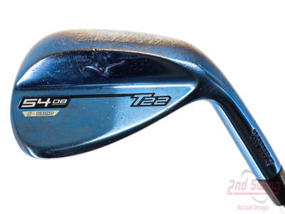 Mizuno T22 Blue Wedge Sand SW 54° 8 Deg Bounce D Grind Dynamic Gold Tour Issue S400 Steel Stiff Right Handed 35.75in