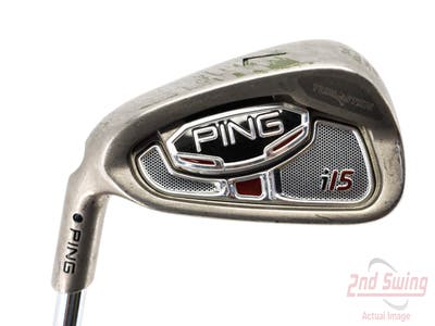 Ping i15 Single Iron 7 Iron Ping AWT Steel Stiff Left Handed Black Dot 37.0in