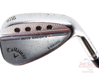 Callaway Mack Daddy 4 Chrome Wedge Gap GW 50° 10 Deg Bounce S Grind Dynamic Gold Tour Issue S200 Steel Stiff Right Handed 35.5in