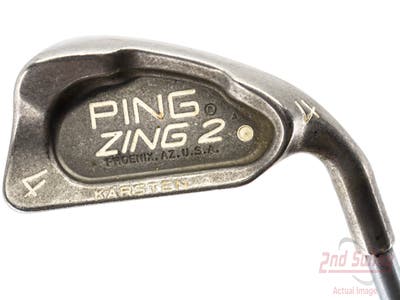 Ping Zing 2 Single Iron 4 Iron Stock Graphite Stiff Right Handed White Dot 35.75in