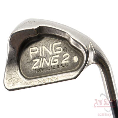 Ping Zing 2 Single Iron 7 Iron Stock Graphite Shaft Graphite Stiff Right Handed White Dot 37.75in