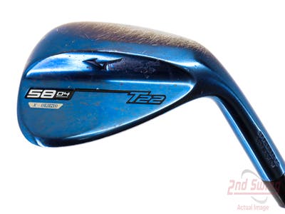 Mizuno T22 Blue Wedge Lob LW 58° 4 Deg Bounce X Grind Dynamic Gold Tour Issue S400 Steel Stiff Right Handed 35.75in