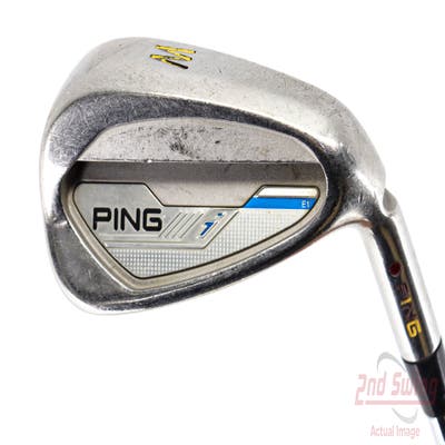 Ping 2015 i Single Iron Pitching Wedge PW Stock Steel Shaft Steel Wedge Flex Right Handed Maroon Dot 36.0in