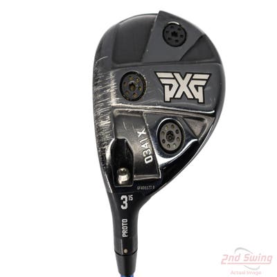 PXG 0341 X Proto Fairway Wood 3 Wood 3W 15° Project X EvenFlow Riptide 60 Graphite Regular Left Handed 43.0in
