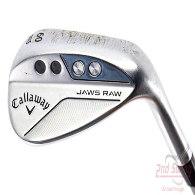 Callaway Jaws Raw Chrome Wedge Lob LW 60° 10 Deg Bounce S Grind Stock Graphite Wedge Flex Right Handed 35.25in