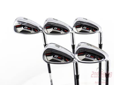 Ping G410 Iron Set 8-PW GW SW ALTA CB Red Graphite Senior Right Handed Black Dot 36.75in