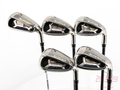 TaylorMade Burner Superlaunch Iron Set 7-PW AW TM Reax Superfast 50 Graphite Ladies Right Handed 36.5in