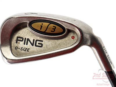 Ping i3 Oversize Single Iron 6 Iron Ping Aldila 350 Series Graphite Stiff Right Handed Red dot 37.5in