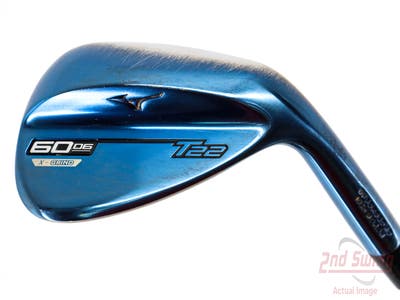 Mizuno T22 Blue Wedge Lob LW 60° 6 Deg Bounce X Grind Dynamic Gold Tour Issue S400 Steel Stiff Right Handed 35.5in