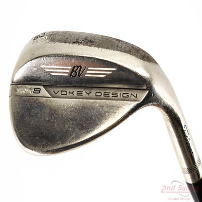 Titleist Vokey SM8 Brushed Steel Wedge Lob LW 58° 10 Deg Bounce S Grind Dynamic Gold Tour Issue S400 Steel Stiff Right Handed 35.5in