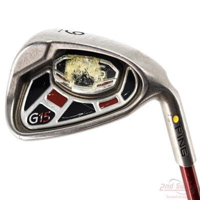 Ping G15 Single Iron 9 Iron Ping TFC 149I Graphite Regular Right Handed Yellow Dot 36.0in