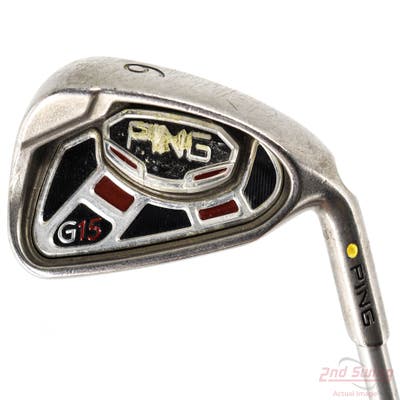 Ping G15 Single Iron 6 Iron Apollo Shadow UL Graphite Regular Right Handed Yellow Dot 37.0in