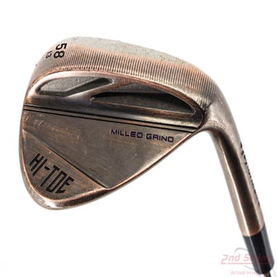 TaylorMade Milled Grind HI-TOE 3 Copper Wedge Lob LW 58° 13 Deg Bounce FST KBS Hi-Rev 2.0 115 Steel Wedge Flex Right Handed 35.0in