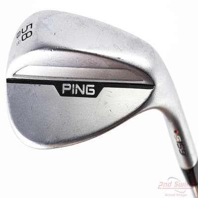 Ping s159 Chrome Wedge Lob LW 58° 8 Deg Bounce B Grind Nippon NS Pro Modus 3 Tour 115 Steel Stiff Right Handed Red dot 35.25in