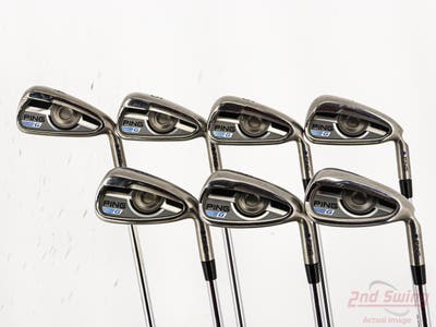 Ping 2016 G Iron Set 4-PW KBS Tour 110 Steel Regular Right Handed Blue Dot +1 1/2"