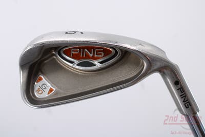 Ping G10 XG Single Iron 6 Iron Ping AWT Steel Regular Right Handed Black Dot 37.5in