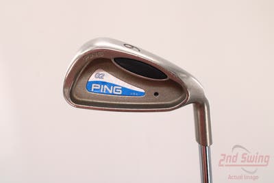 Ping G2 Single Iron 6 Iron Stock Steel Shaft Steel Regular Right Handed Black Dot 37.5in