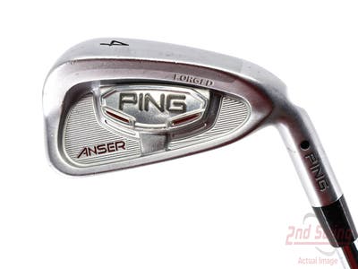 Ping Anser Forged 2010 Single Iron 4 Iron Ping AWT Steel Stiff Right Handed Black Dot 38.5in