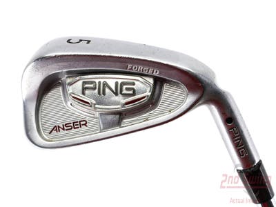 Ping Anser Forged 2010 Single Iron 5 Iron Ping AWT Steel Stiff Right Handed Black Dot 38.0in
